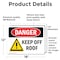 Signmission Keep Off Roof, 18 in W x Rectangle, Vinyl Decal OS-2PACK-DS-D-1218-L-1398 - alternate 5